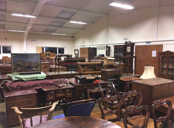 Saleroom view